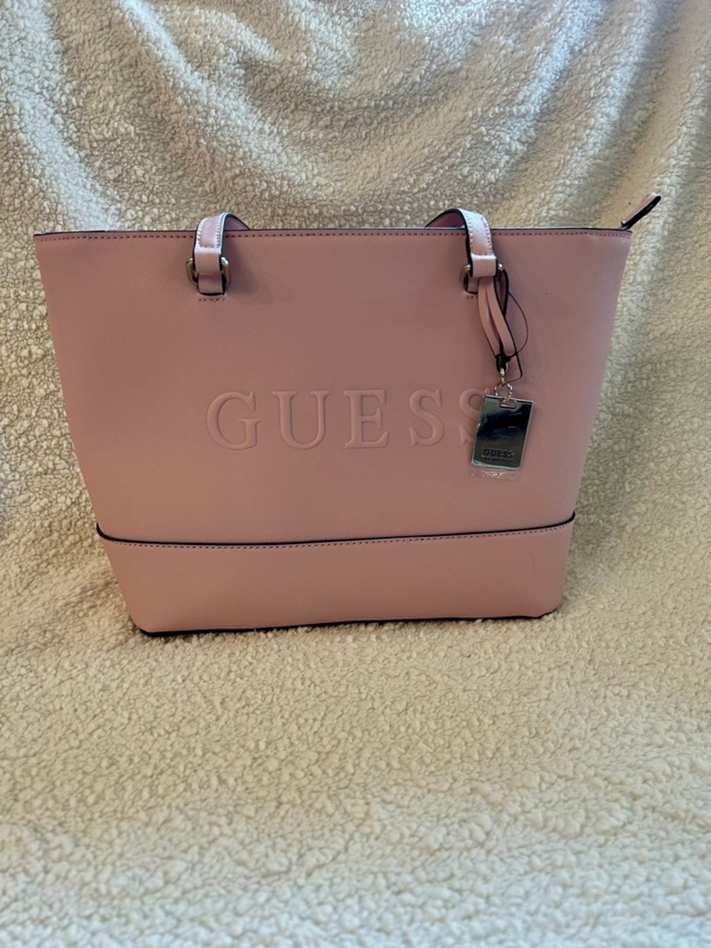 Guess Artemis Carryall Tote Bag in Pink Dusty Mauve NWT
